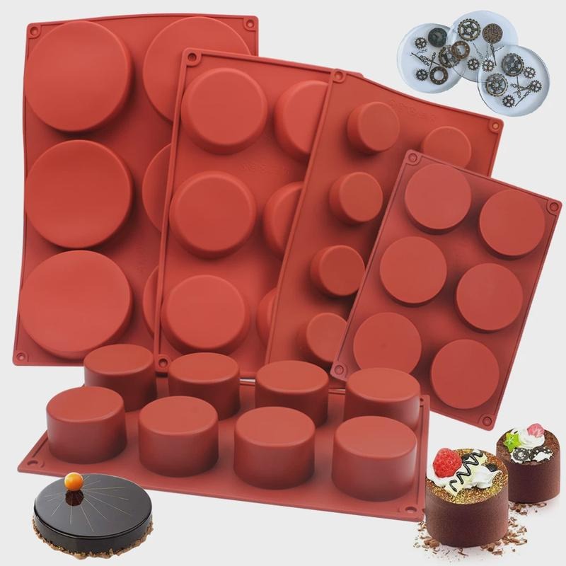 Candle Making Easy - Round Silicone Soap Mold DIY Handmade