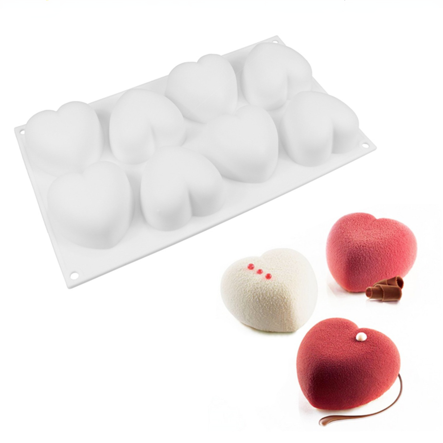Love Heart Silicone Soap Mold  - Candle Making Easy 评论和价格