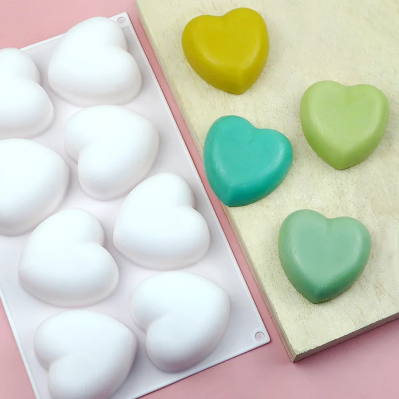 Love Heart Silicone Soap Mold  - Candle Making Easy 评论和价格