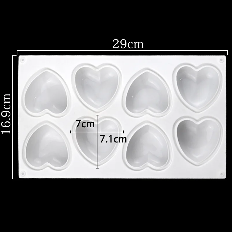 Love Heart Silicone Soap Mold  - Candle Making Easy 评论和价格