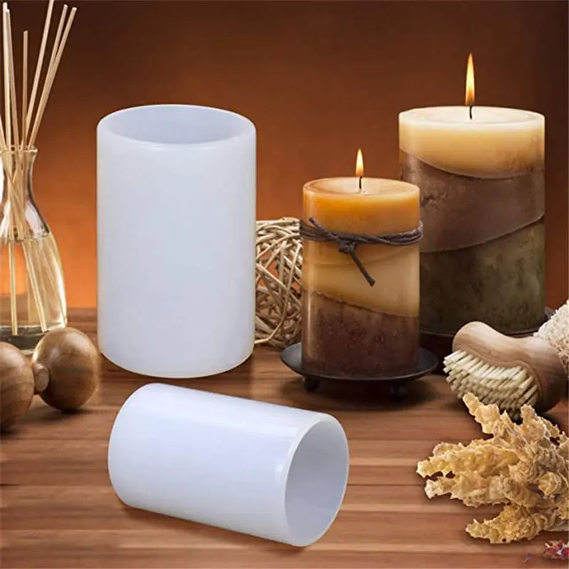 Cylinder Silicone Candle Molds - Candle Making Wax Melter 评论和价格