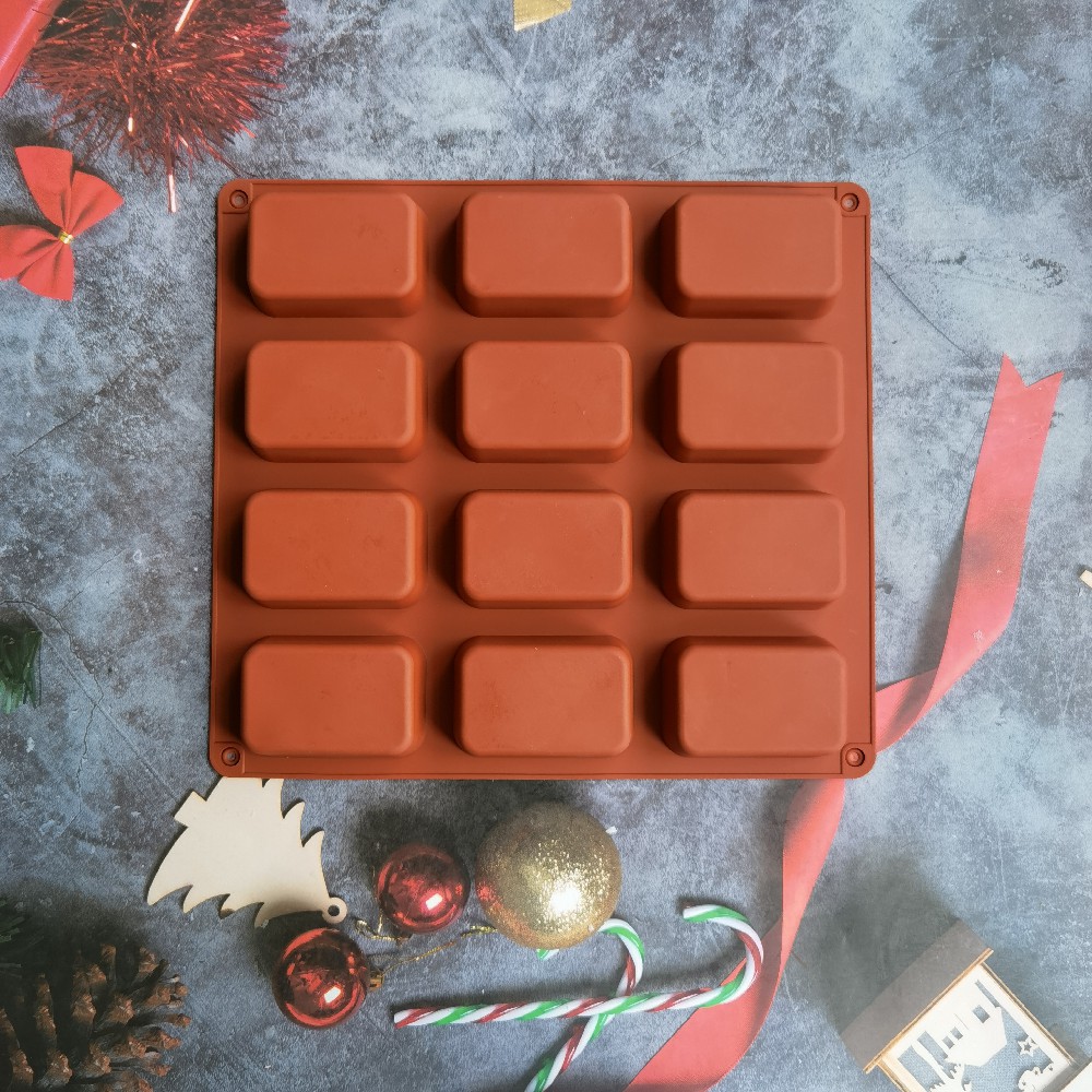 12 Cavity Square Silicone Soap - Candle Making Easy 评论和价格