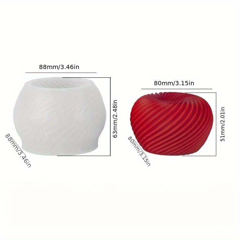 A trendy red apple silicone mo - Candle Making Easy 评论和价格