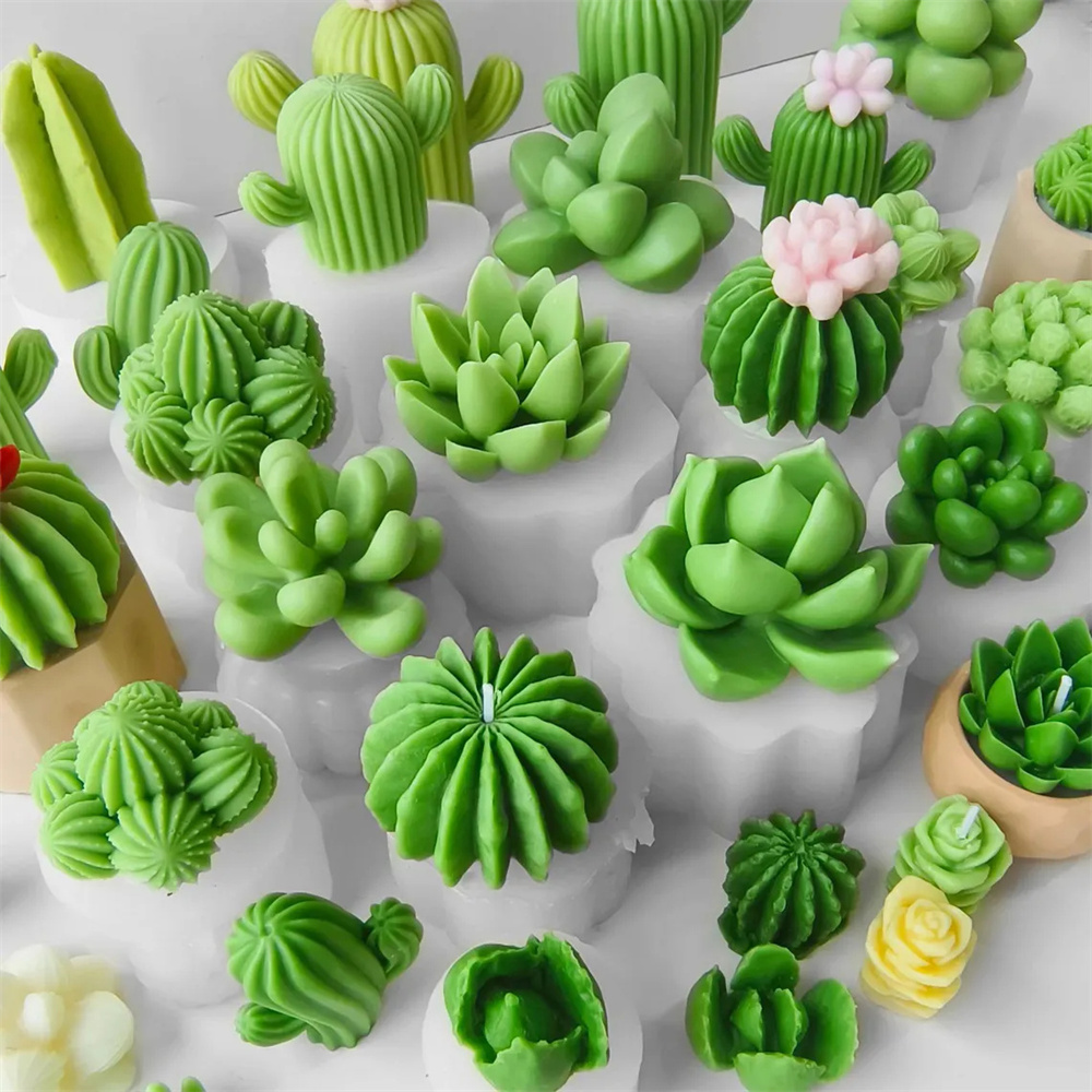 6pcs Succulent Silicone Candle - Candle Making Wax Melter 评论和价格